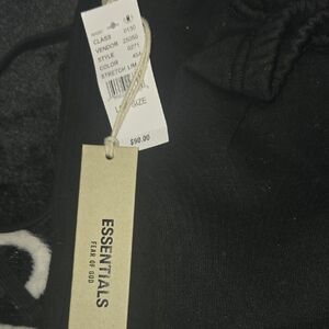 Essentials NWT MENS Black Joggers